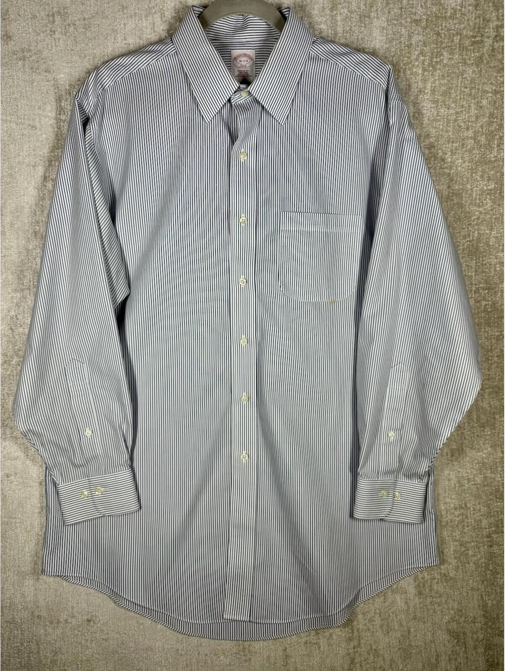 Brooks Brothers Shirt 16 2/3 Regent Striped Button Down Long Sleeve Regular Fit